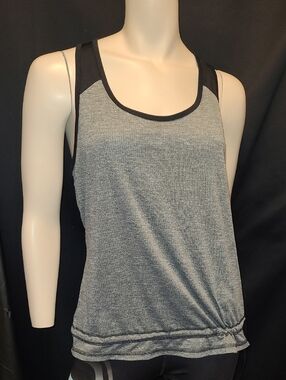 Old Navy Gray Tank Top with Black Trim